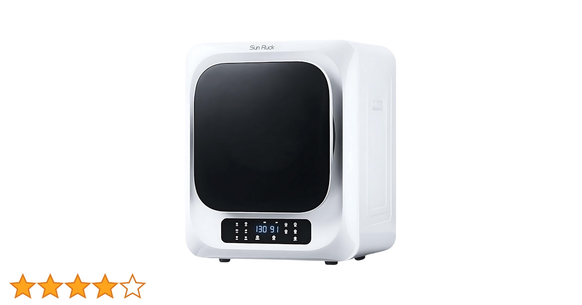 SunRuck 乾きくん 小型衣類乾燥機 3kg 2024年式 ホワイト 小型 衣類乾燥機 3kg 小型 UV除菌 脱臭 自動短縮機能 絡まり防止